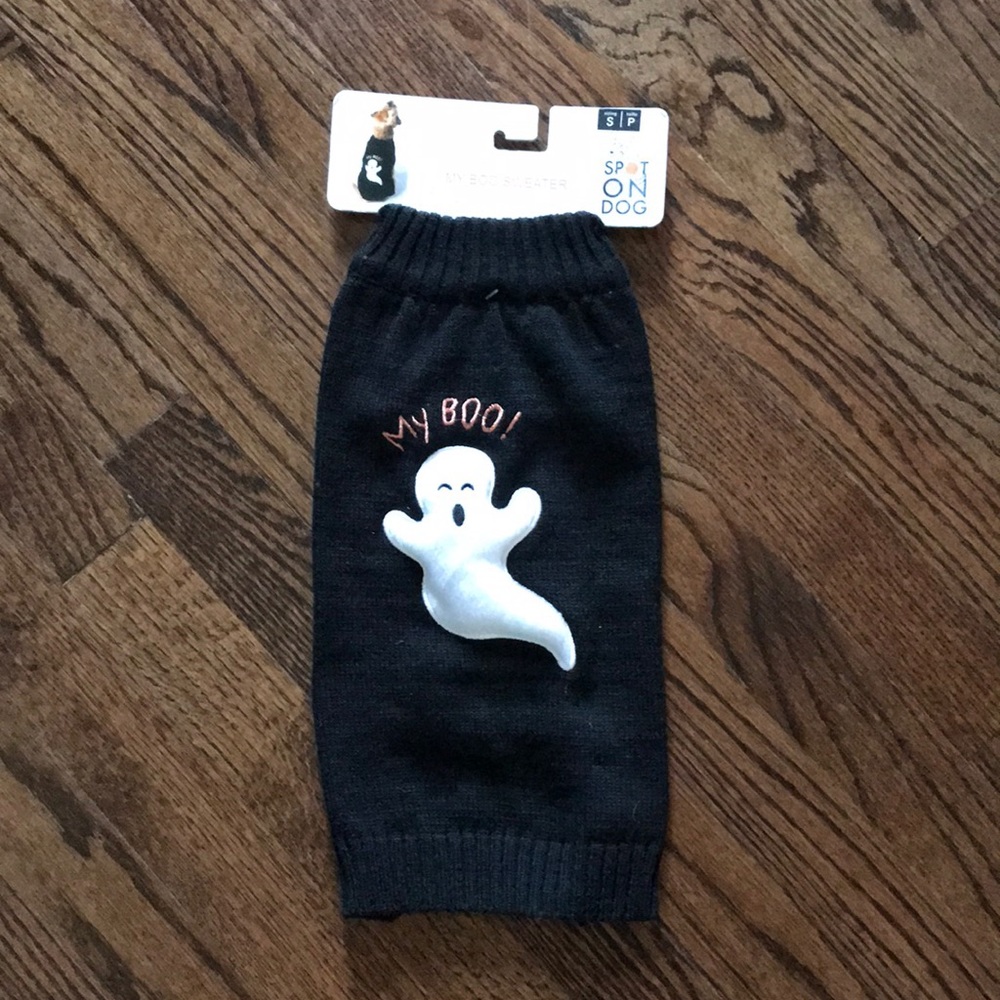 NWT, Adorable My Boo Dog Sweater!